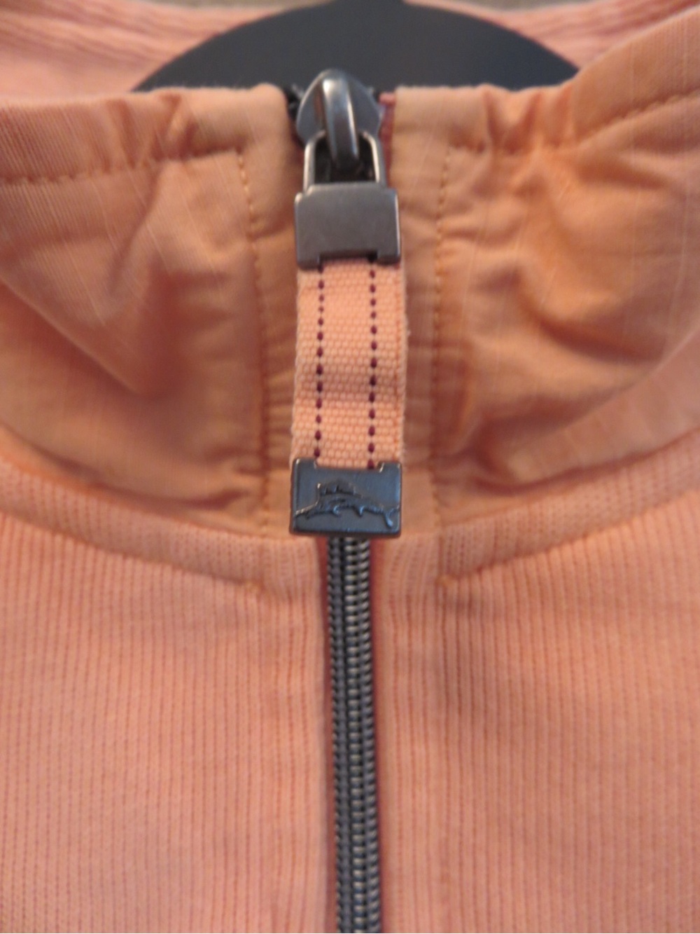 Tommy Bahama 100% Cotton Relax Marlin 1/4 Zip Sweatshirt Peach Men’s Medium - Picture 5 of 14